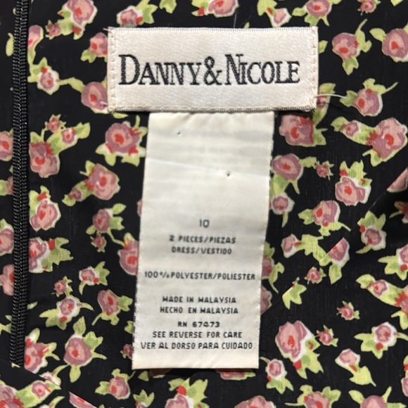 1980s/90s Danny & Nicole Ditsy Floral Cottagecore Dress w/Slight Ruffle Hem‎ - Picture 6 of 6